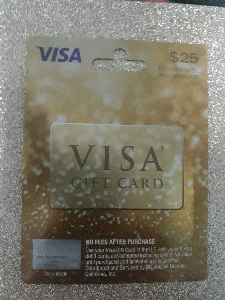 Visa Gift Card Pictures: 5 Card Designs to Browse and Gift 5 Visa gift card in gold packaging resting on a silver glittery background